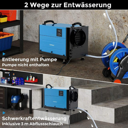 Commercial Dehumidifier, 3 Modes, 24H Timer, 58L/Day Capacity