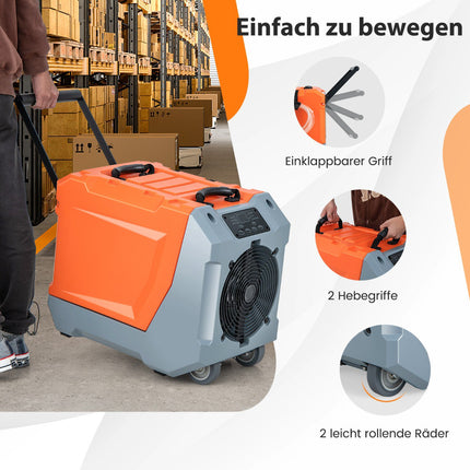 Commercial Dehumidifier 85L-Day, Pump, 24H Timer