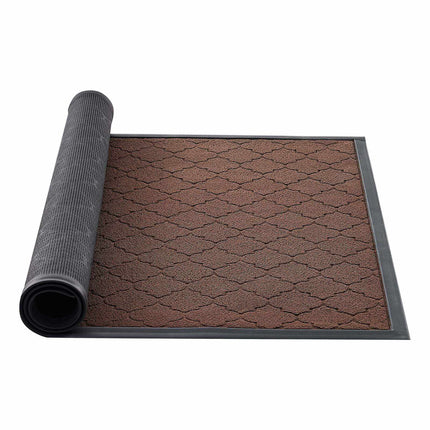 Commercial Door Mat 47 x 35 In, Non-Slip TPE, Brown