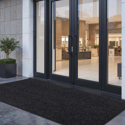 Commercial Entrance Mat 10 x 3 ft, PVC Backing, Grey