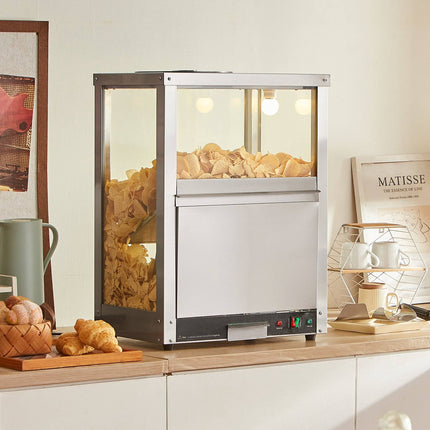 Commercial Nacho Chip Warmer, 80L, Stainless, Warming Light