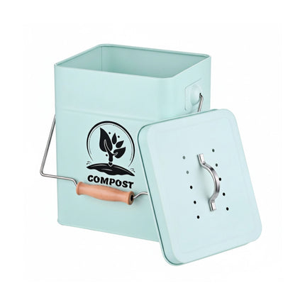 Compost Bin, 6L Kitchen Caddy With Odour Filter Lid