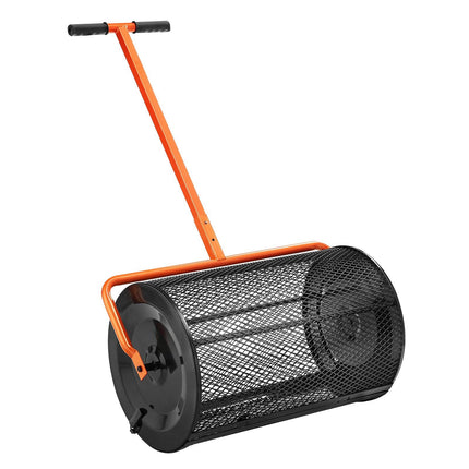 Compost Spreader Roller, 24 In Wide, Adjustable Handle