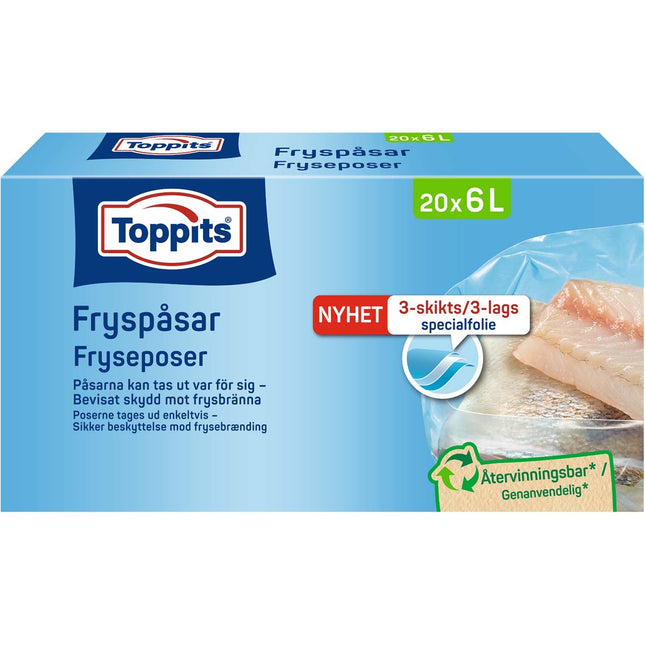 Kompostowalne worki na śmieci 6 l, 20 szt.