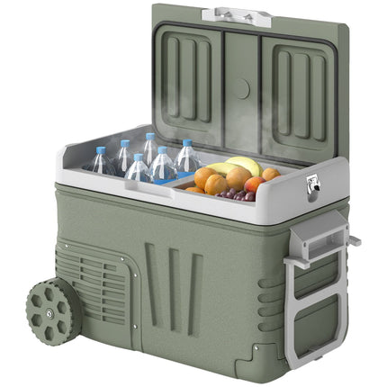 Compressor cooler, 33L - Silent, LED, 12/230V, Green