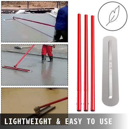 Concrete Bull Float Kit, Manganese Steel 900x200mm