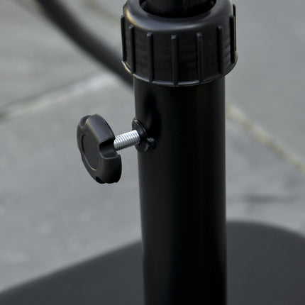 Concrete Parasol Base 11kg, Square, Fits 32-38mm Poles