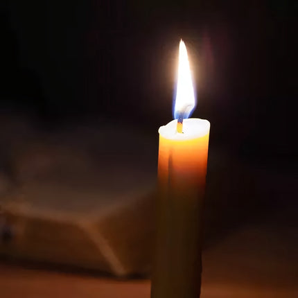 Cone candle white - set of 40 pcs
