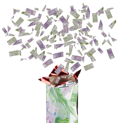 Confetti cannon 40 cm banknotes