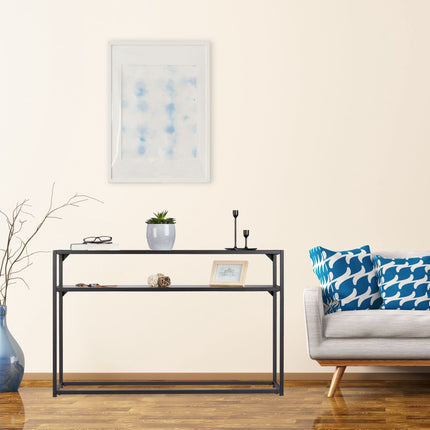 Console table glass metal