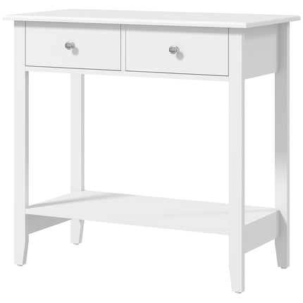 Console table in solid wood with drawers - 80 x 40 x 75 cm