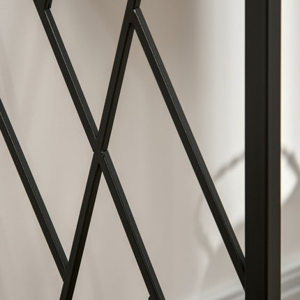 Industrial console table, steel legs, 120x35x75 cm, brown