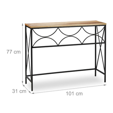 Console table in mango wood