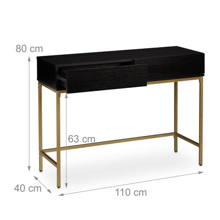 Console table with drawers