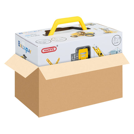 Construction Blocks Set, 100 Pieces, Vehicles, Educational