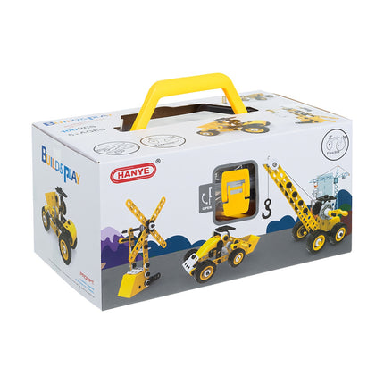 Construction Blocks Set, 100 Pieces, Vehicles, Educational