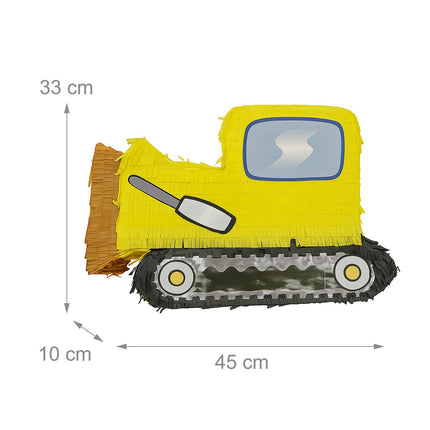 Construction Vehicle Piñata Set with Bat & Mask