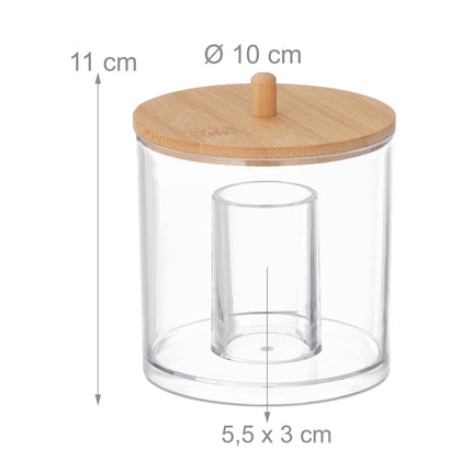 Container for cotton pad and cotton swab