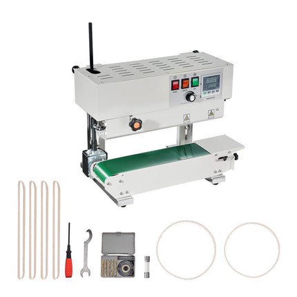 Continuous Band Sealer, Vertical 6-12 mm, Digital Temp Control