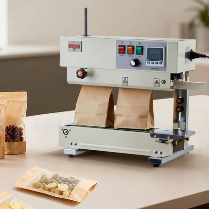 Continuous Band Sealer – Vertical, 6-12 mm, Roller Printer