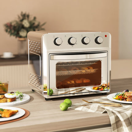Convection Mini Oven, Air Fryer, 24L, 6 Modes, Timer, Silver