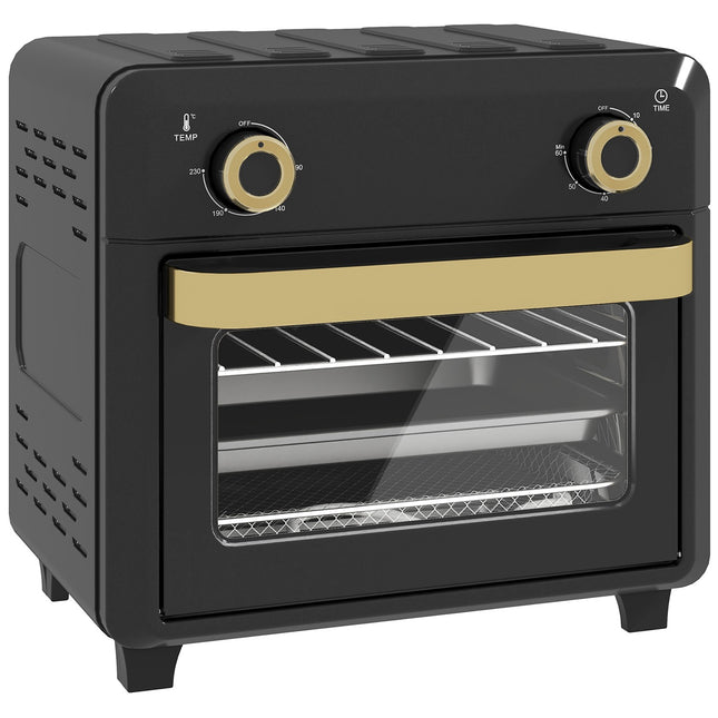 Convection Mini Oven, Air Fryer, Timer, 10L, Black