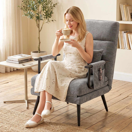Convertible 3-in-1 Sleeper Chair with Adjustable Backrest