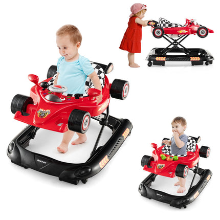 Convertible Baby Walker With Music Tray, 3 Heights, Foldable
