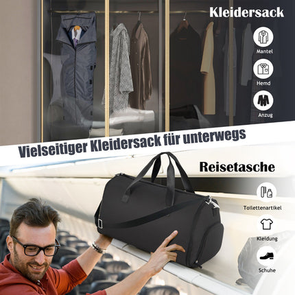 Convertible Garment Bag, Shoe Compartment, 50L PU