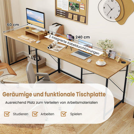 Convertible L-Shaped Desk with Removable Monitor Stand