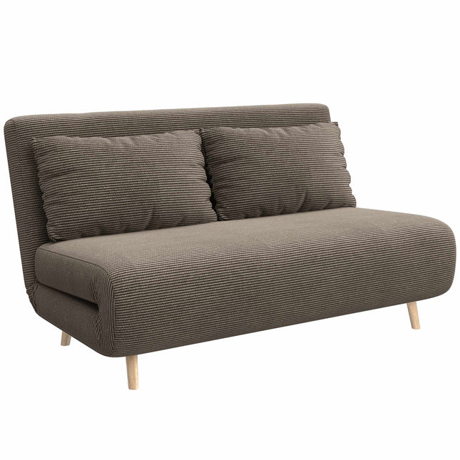 Rozkładana sofa, regulowane oparcie, sztruks, udźwig 120 kg