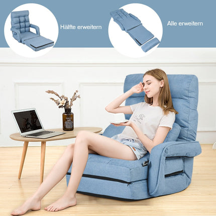 Convertible Sofa Bed – Adjustable Recliner with Cushion