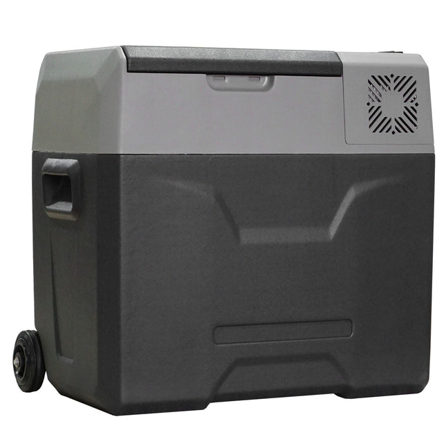 50L Electric Cool Box Car Refrigerator, Dual Voltage, Grey