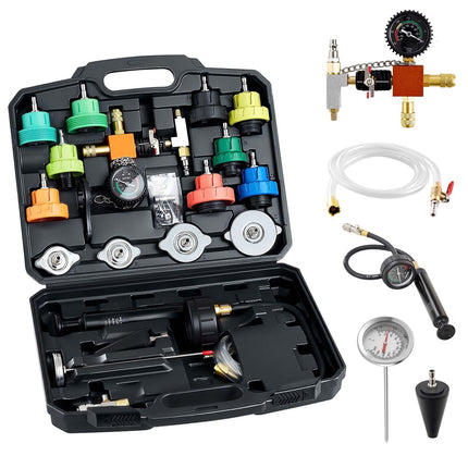 Coolant Pressure Tester Kit, 28-Piece, 4 Adapters