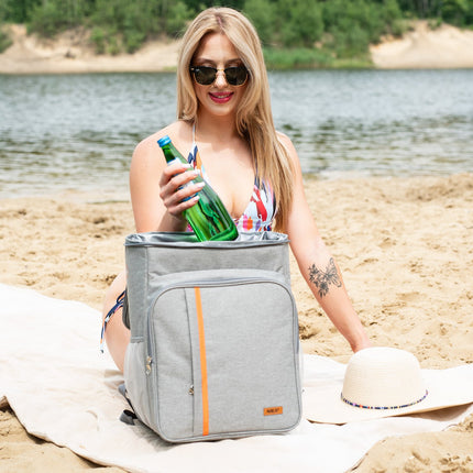 Cooler Backpack, Gray, 25L Capacity