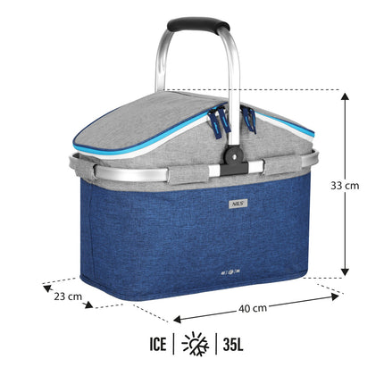 Cooler Bag, Blue, 35L Capacity
