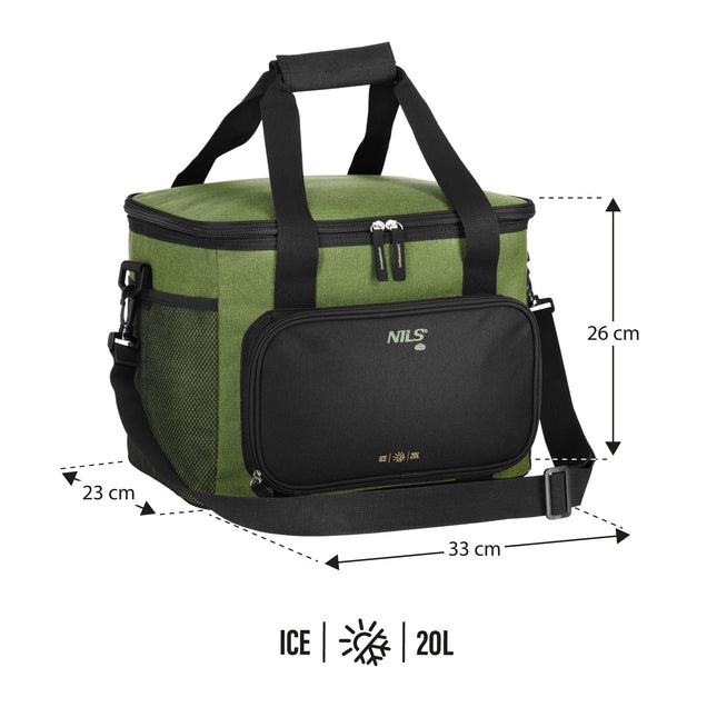 Koeltas, groen, 20 liter inhoud