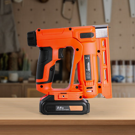 Cordless 2-in-1 Brad Nailer Stapler, 18 Gauge, Battery