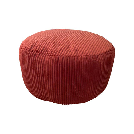 Corduroy Pouf – Round Floor Cushion, Boho Style