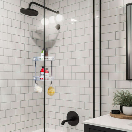 Corner shelf for shower