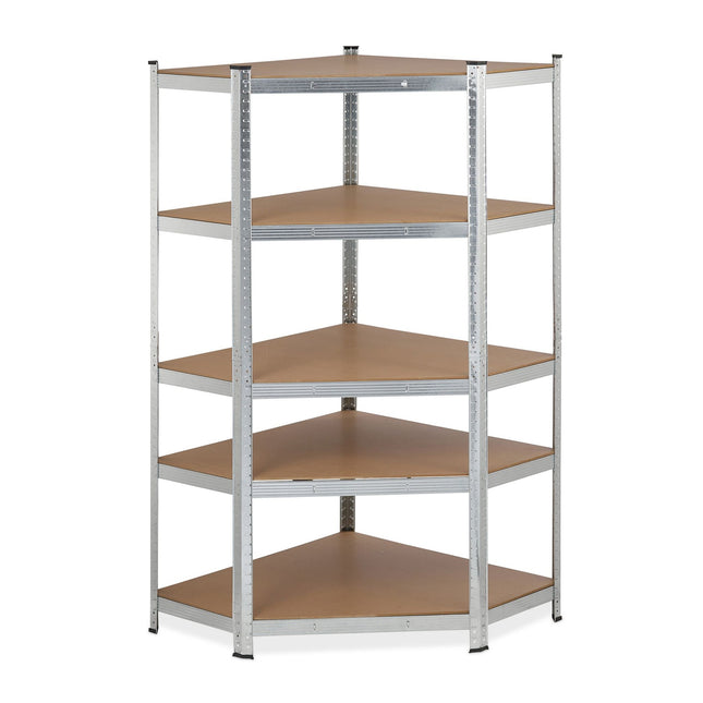 Corner shelf with 5 shelves