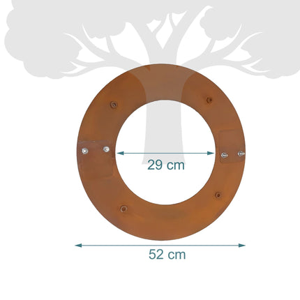 Corten Steel Tree Ring – Round Mowing Edge for Lawns