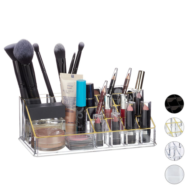 Cosmetic holder in acrylic
