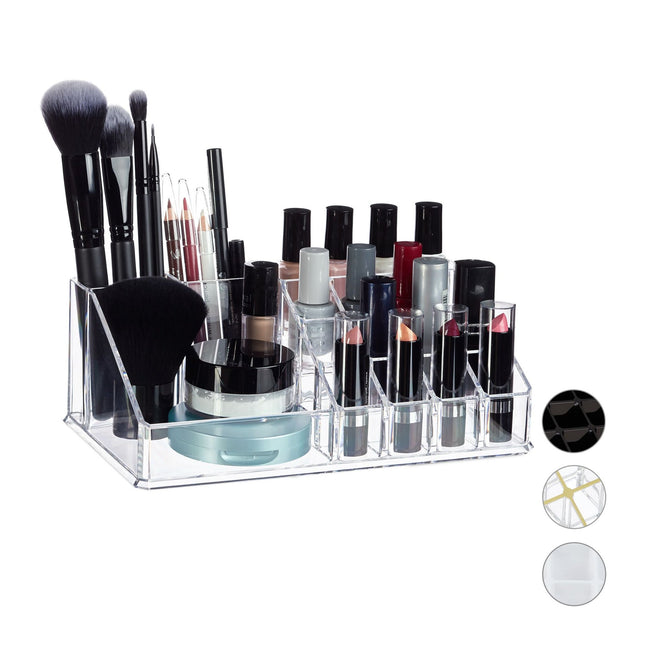 Cosmetic holder in acrylic