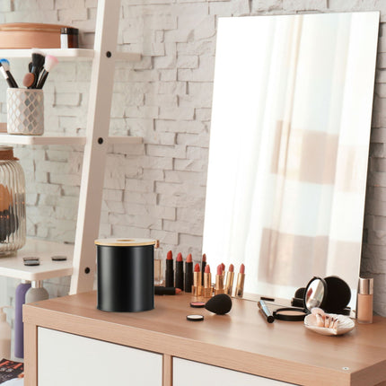 Cosmetics bucket 2 liters with bamboo lid