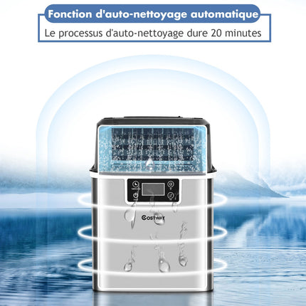 Countertop Ice Maker, 18 kg/day, 3.2 L, Self-Cleaning