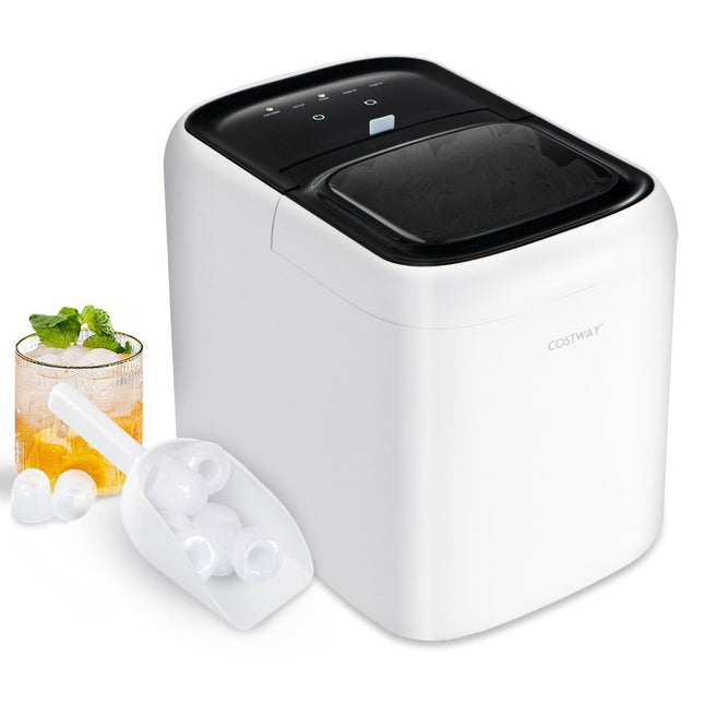 Countertop Ice Maker, 2L Tank, 15kg/Day, Self-Cleaning