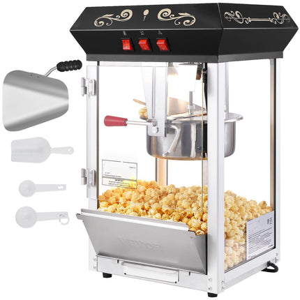 Countertop Popcorn Maker, 850W 8 Oz Kettle, 48 Cups