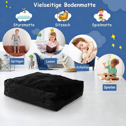 Crash Pad Sensory Mat, 47"x35.5", Foam Blocks, Washable Cover