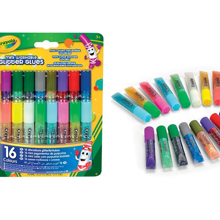 Crayola Glitter Glues, 16 Pcs